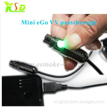 2014 mini ego VV passthrough mini battery USB